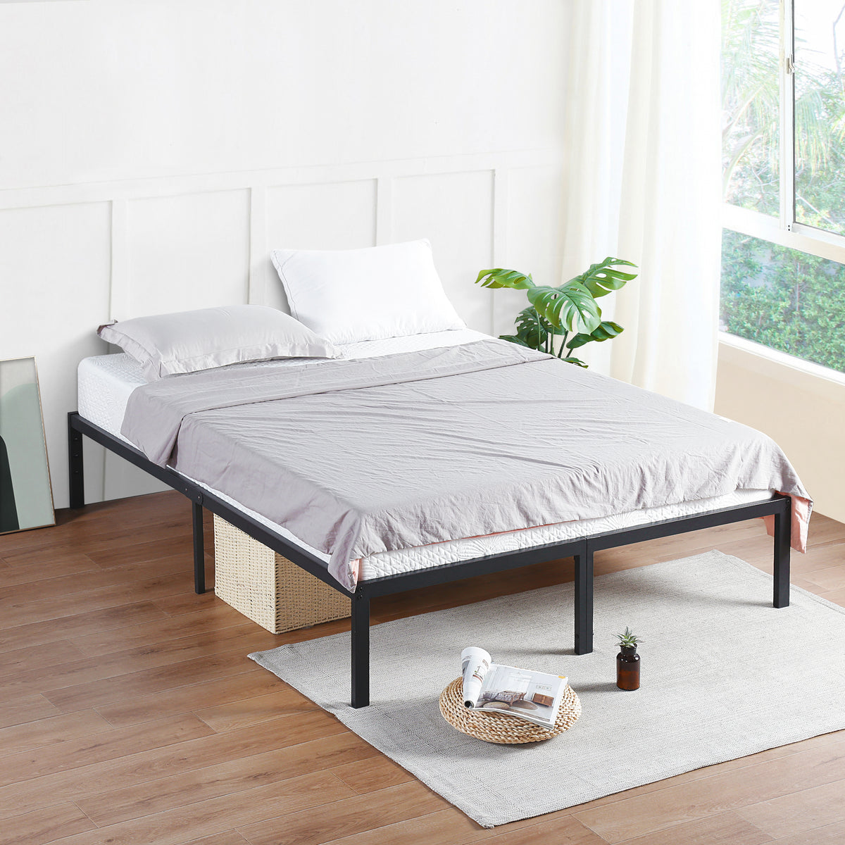 14 inch store metal bed frame