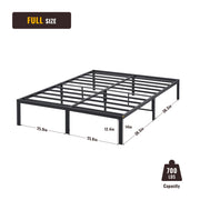 14'' Innovative Metal Platform Bed Frame