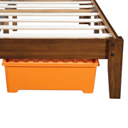 40" Mid Century Wooden Bed
