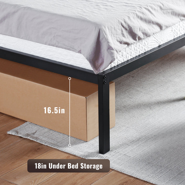 18" Dura Metal Bed Frame, Non-Slip